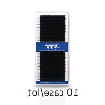 

NEWCOME 10 cases/lot 16 Lines Handmade False Mink Individual Eyelash more Lighter Softer Volume Silk Lash Extension
