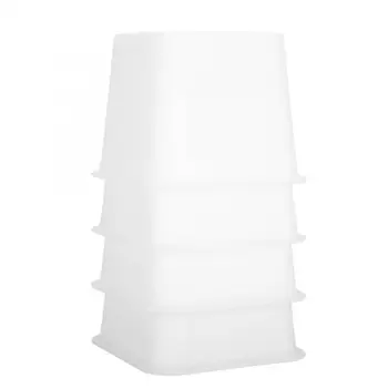 

Back Support 4pcs Bed Chair Riser Furniture Sofa Lifter Heighten Raising Tool Set(White) Adjustable