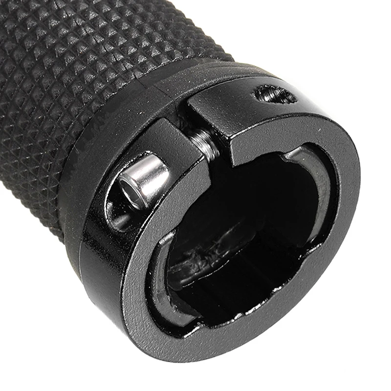 1Pair 13cm Bicycle Grips Bike Handlebar Grips Lock-on Fixed Gear Rubber Aluminum Alloy Handlebar Handle Bar End Bicycle Part