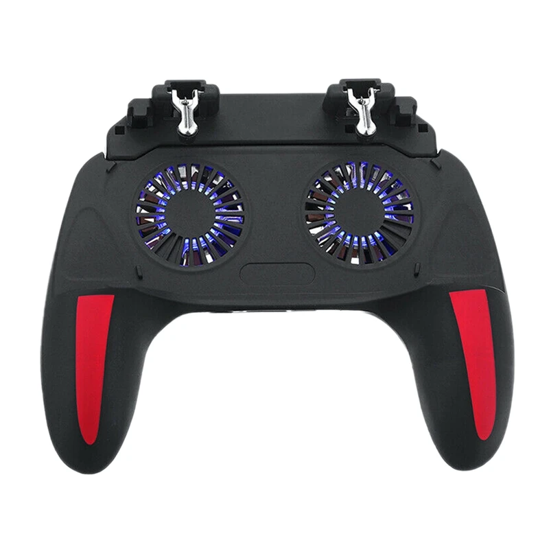  H10 Cell Phone Gamepad Fire Pubg Trigger Game Pad for PUBG Mobile Controller Cooler Fan with Power 