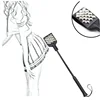 53CM Rivet Black Leather Fetish Whip Spanking Paddle Bondage Riding Crop Whip BDSM Adult Game For Couple Flirting Sex Toy 1