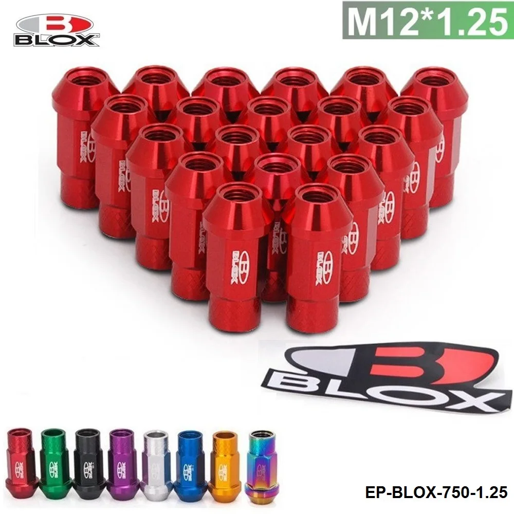 Кованые Алюминиевые гайки для гоночного колеса Blox M12X1.25 L: 50 мм 20 шт./компл. 7075|racing