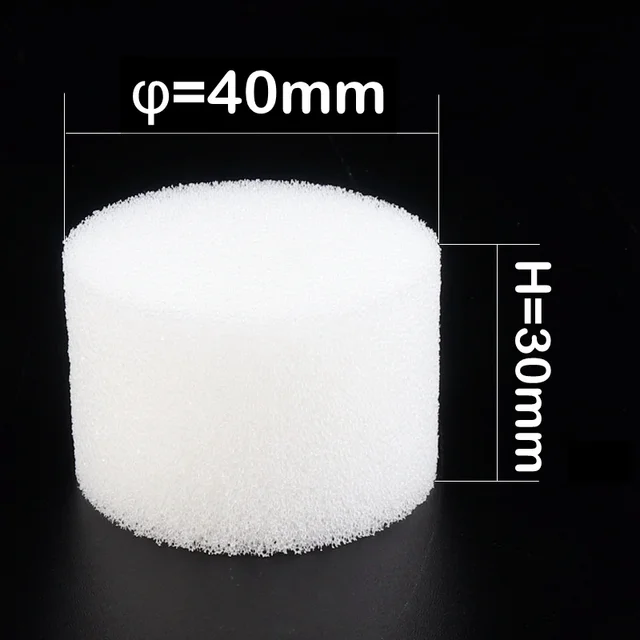 Dia 40 by 30mm White