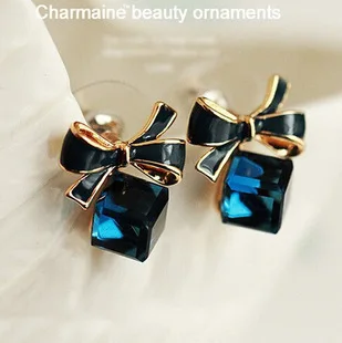 M89 Star Style Pearl Full of Crystals Man-made Diamond Double Ball Steel Needle after Hanging Ear Stud Earrings