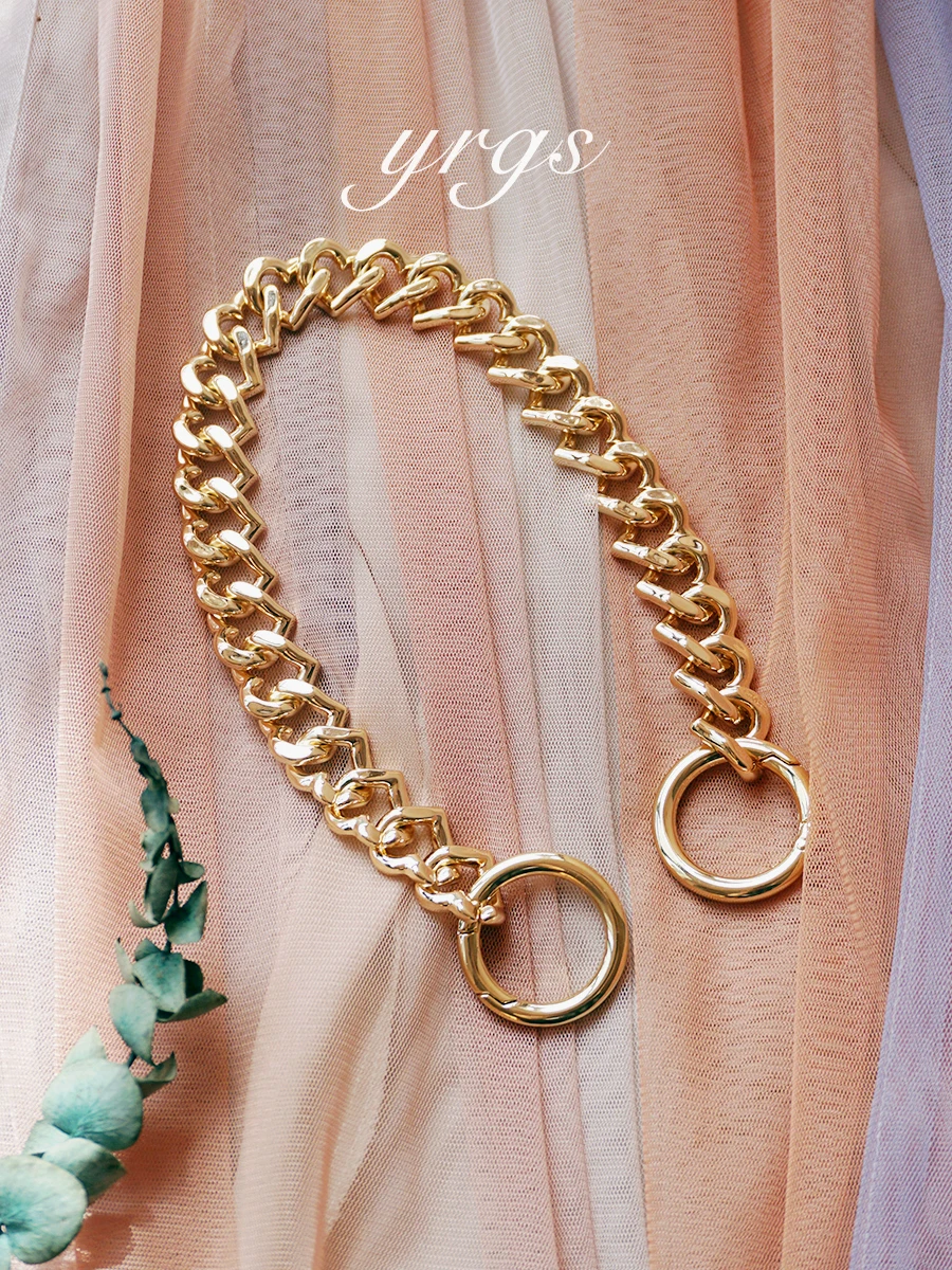 

15.7"/23.6" High Quality Purse Chain Metal Shoulder Handbag Strap,Replacement Handle Chain