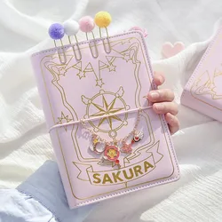 Sakura – carnet de notes rose à feuilles mobiles, carnet de notes animé, carnet de voyage mignon, papeterie, fournitures scolaires pour élèves 