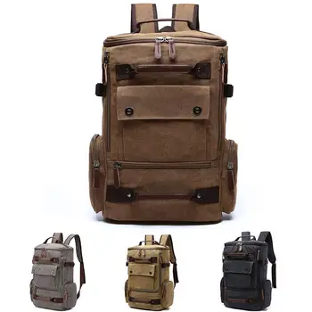

Laptop Backpack Computer Bag Shockproof Portable Current Package Wear-Resistant Travel Backpack Canvas Unisex