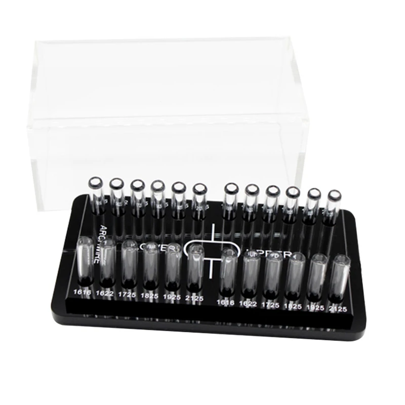 

Dental orthodontic wire box High Quality Dental Orthodontic Round Archwire Box Acrylic Dispenser Placing Box Arch Wires Holder D