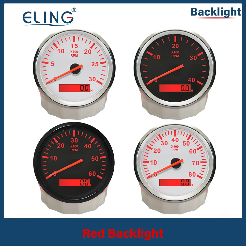 Mesin Universal Tachometer RPM Gauge REV Counter Dengan LED, 46 OFF