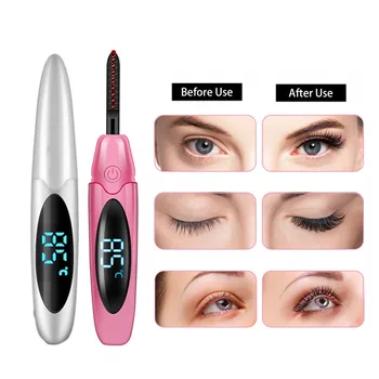 

2020 Newest Electric Eyelashes Curlers for Quick Natural Curling, Mini USB Rechargeable Lash Curler with LED Display