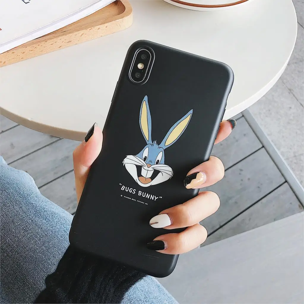 Милый мультфильм счастливый кролик Забавные игрушки мягкий чехол для телефона