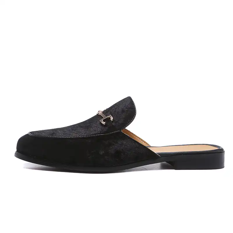 suede leather slip on shoes