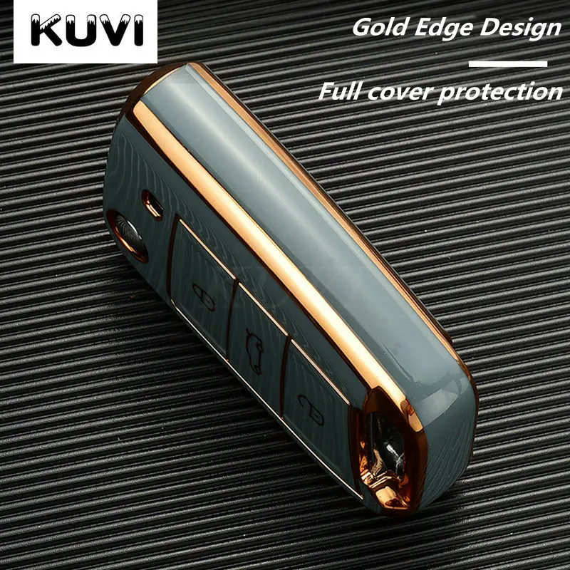 Car Key Case Cover For VW Volkswagen Golf 7 MK7 Tiguan MK2 Skoda Octavia Kodiaq Karoq Seat Ateca Leon