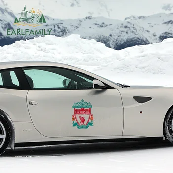 

EARLFAMILY 43cm x 31.8cm Car Styling for Liverpool High Quality Car Stickers Vinyl Waterproof Door & Waist line Decal Decoration