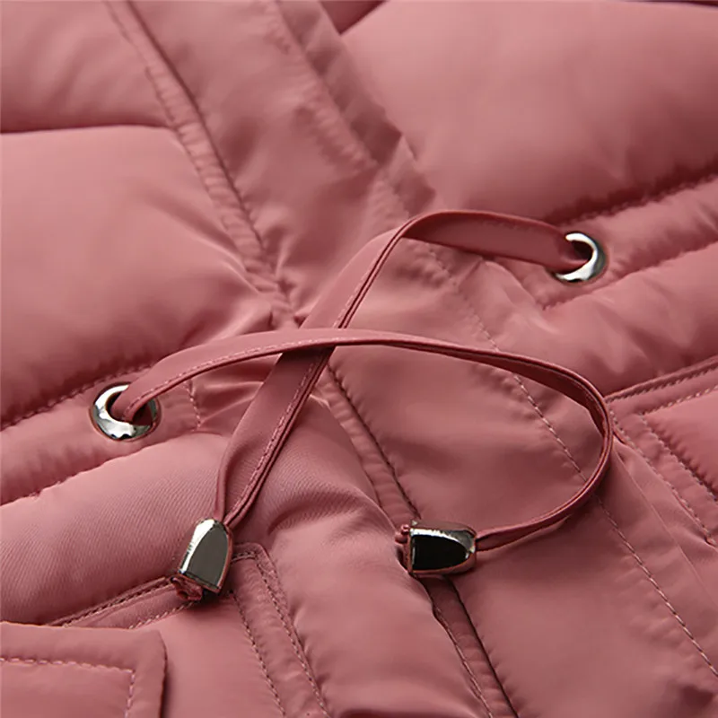Зимнее пальто на молнии для девочек розовая Зимняя Куртка теплые флисовые зимние комбинезоны для девочек 4-7 лет, пушистая шляпа D25