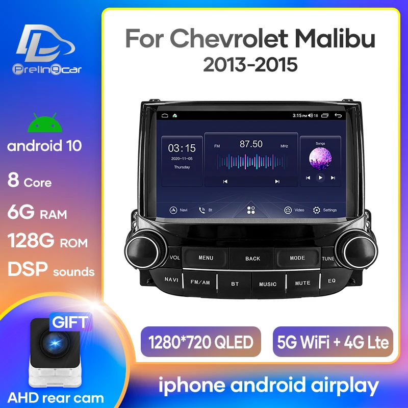 Система Android 10 0 Автомобильный сенсорный экран IPS стерео для Chevrolet Malibu player |