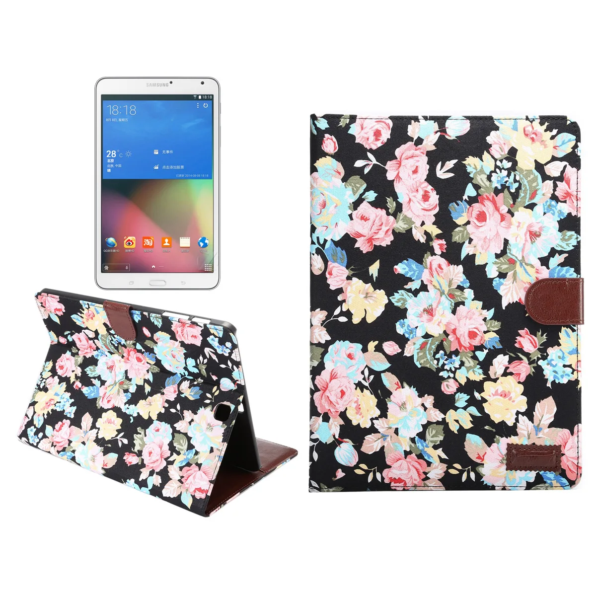 

For SAMSUNG Tab S2 Protective Case 9.7-Inch Tablet Protective Shell T815 Protective Case Holder Leather Case