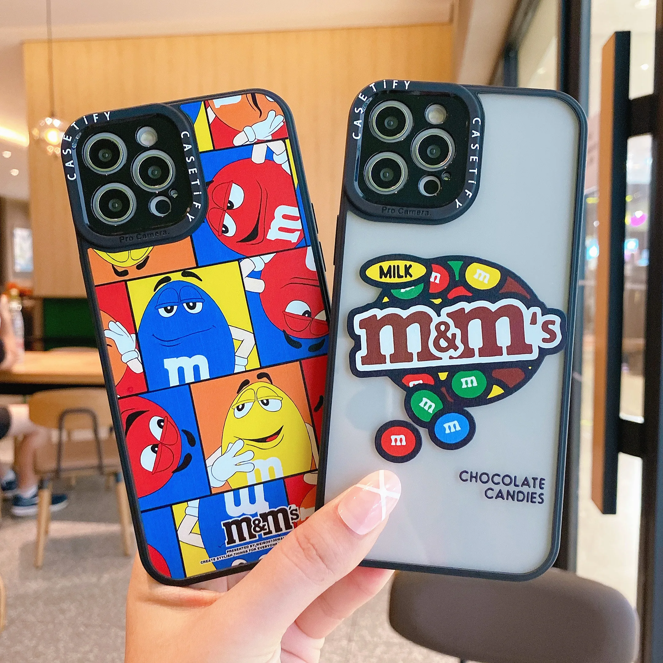 Прозрачный 3D чехол с изображением монстра Шоколадных Бобов для IPhone 13 12 11 Pro Max XS XR 7