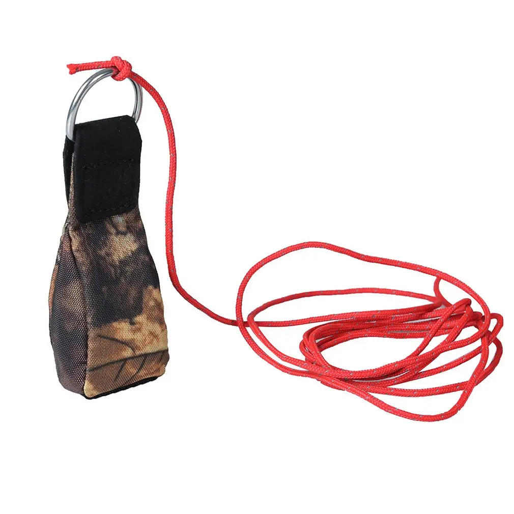 Открытый скалолазание дерево скалолазание нейлоновая веревка метание мешок 150 г стальной шарик заполнения спасательный трос