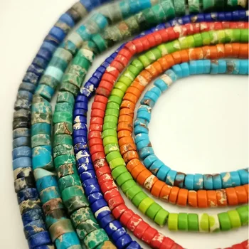 

Fashion Round Emperor Stone Loose Beads Imperial Pine Howlite Natural Stone Beads Strand Asingeloo 2 * 4/3 * 6mm