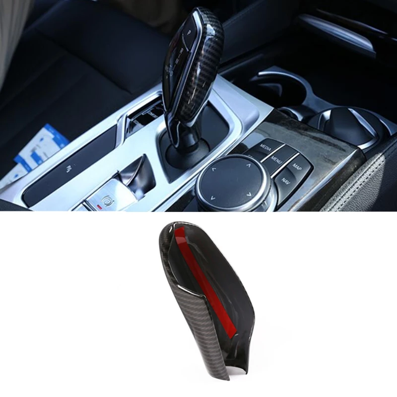 10pcs ABS Car Shift Knob Protector Covers Decorations Carbon Fiber Gear Frame Trim For BMW M5 M6GT M7 X3 X4 Accessories | Автомобили и
