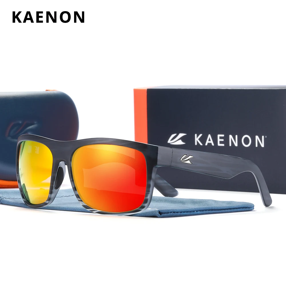 KAENON מחוץ מקוטב גברים משקפי שמש כיכר ארנט XL נגד בוהק שמש משקפיים TR90  חומר מסגרת 1.1mm עדשה משופרת CE|משקפי שמש| - AliExpress