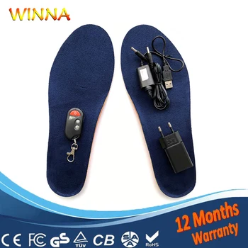 

Adjustable Wireless Control Heating Thermal Insoles Winter Outdoor Sport Warm Electrically Heated Insoles for Women Shoe Pads