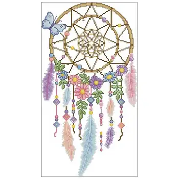 

Dreamcatcher patterns Counted Cross Stitch 11CT 14CT 18CT DIY wholesale Chinese Cross Stitch Kits Embroidery Needlework Sets