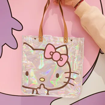 

Women Handbag Kitty Cat Glare Laser Shoulder Handbag Waterproof Big Designer Bags Women PU Leather Handbags and Purses Fashion