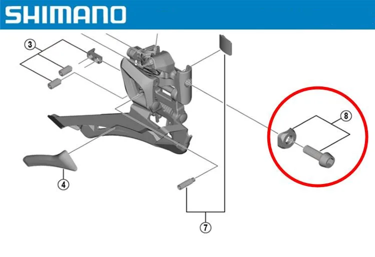 Shimano R8000 R9100 5801 5800 4700 передние запчасти для ремонта шоссейного велосипеда
