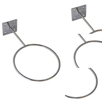 

Sports Professional Round Screw Install Outdoor Basketball Holder Display Rack Wall Mounted Iron Accessories Indoor Gym Durable
