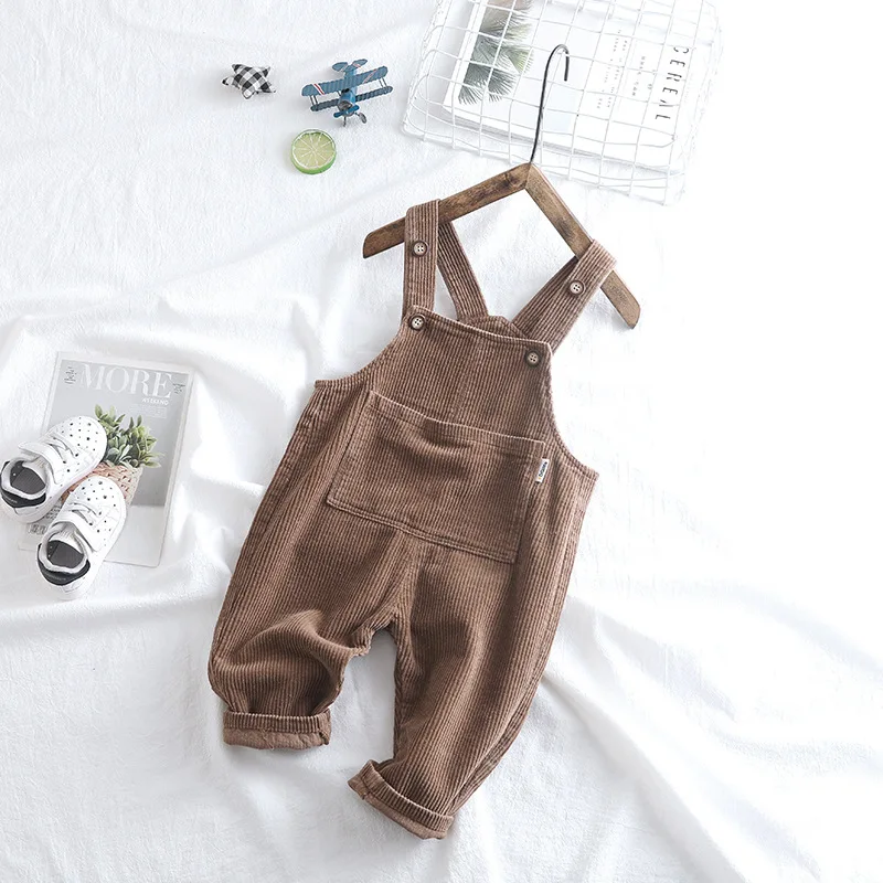 thin khaki Г. Детская одежда для детей от 0 до 4 лет, комбинезон для малышей тканевый комбинезон для маленьких мальчиков фланелевые вельветовые комбинезоны для малышей - Цвет: thin khaki