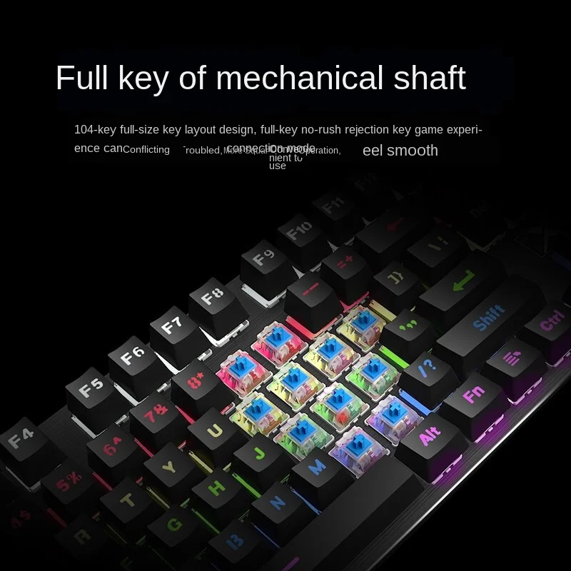 Rechargeable Wireless Real mechanical keyboard mouse set peripheral unlimited keyboard and mouse notebook Apple computer desktop