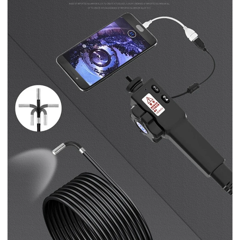 내시경 검사 자동차 정비 산업용 조향 6/8mm 렌즈 보어스코프 카메라 전문가용 수리 도구, 수리 검사 보스코프