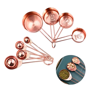 

8PCS Stackable Measuring Spoon Set Teaspoon Coffee Sugar Scoop Cake Baking Flour Measuring Cups For Kitchen Cooking