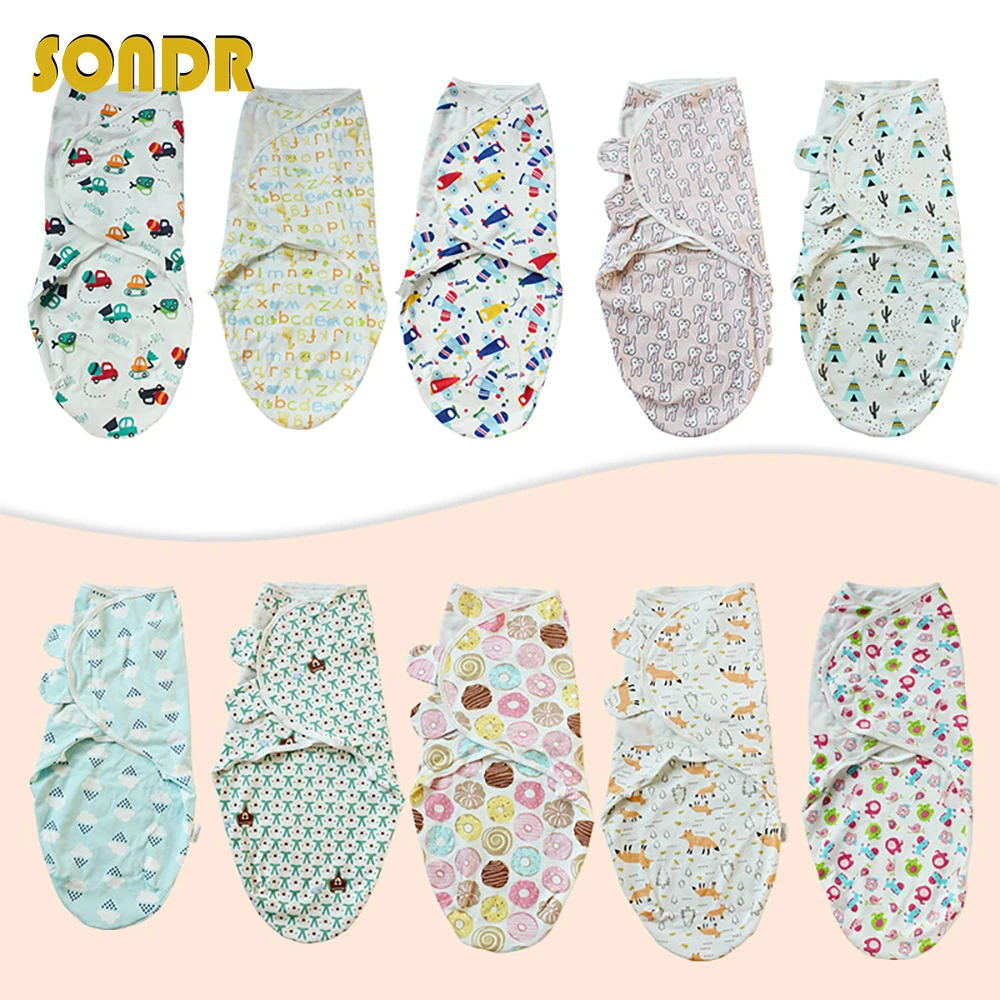 

SONDR Extract Envelope Cartoon Sleeping Bags Baby Receiving Blanket Diaper Cocoon Infant Swaddle Wrap For 0-6 Months kids Stuff