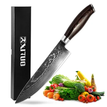 

XITUO Chef Knife 8 inch Best Quality Japanese VG10 Super Steel 67 Layer Damascus - Razor Sharp, Kitchen knife Cooking tools New