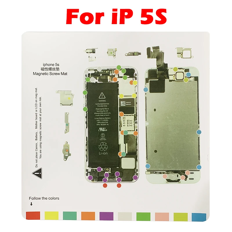 Magnetic Screw Keeper Screw Chart Mat For iPhone 5 6 6S 6P 7 7P 8 8P X Xs  XR Xs Max 11 Pro Max Teardown Repair Guide Pad - AliExpress