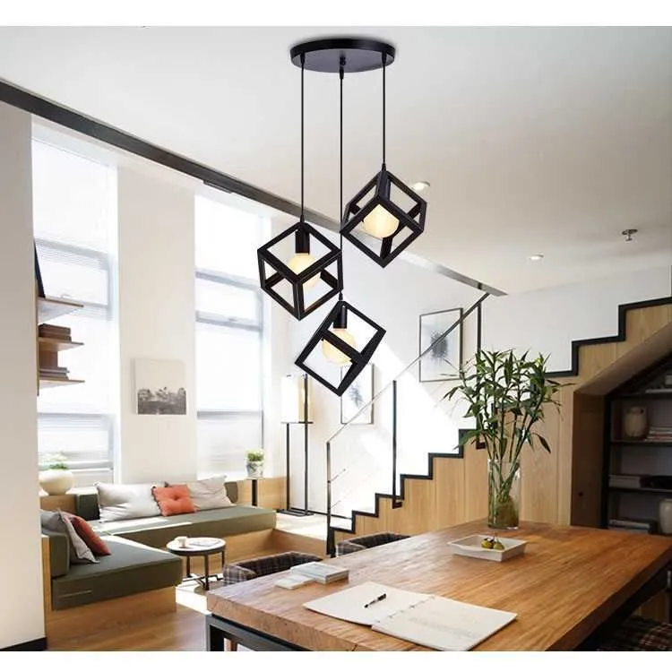

Northern European-Style Simplicity Chandelier Three Head Modern Minimalist Creative Cool Restaurant Shop Bar Counter Living Room