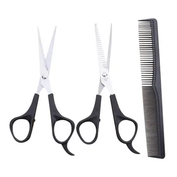 

Dog Comb Long Thick Hair Fur Removal Brush Pet Haircut Salon Thinning Full Beauty Three-piece Set Pet Grooming Accessories