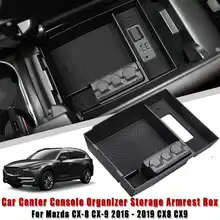 Автомобильный центральный подлокотник коробка для хранения Tidying центральной консоли Органайзер лоток для MAZDA CX-8 CX-9- CX8 CX9 автомобильные аксессуары