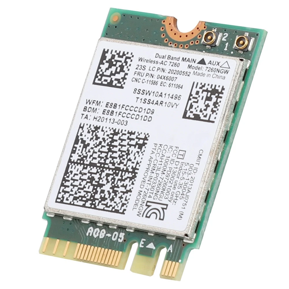Dual Band Wireless Card Ac 867mbps Dual Frequency Lan Card For Intel 7260 For T440 T440s T440p X230s X240 X240s L440 W540 Network Cards