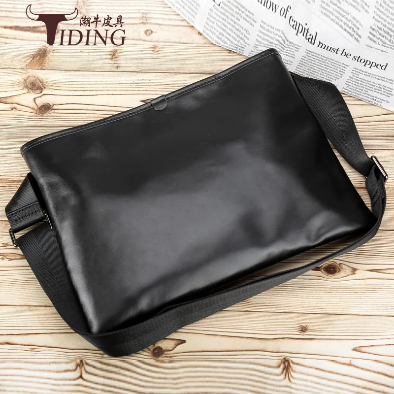 

Tiding New Style Korean-style Men And Women Nappa Leather Body Hugging Sports Shoulder Bag Outdoor Casual Satchel Small Shoulder