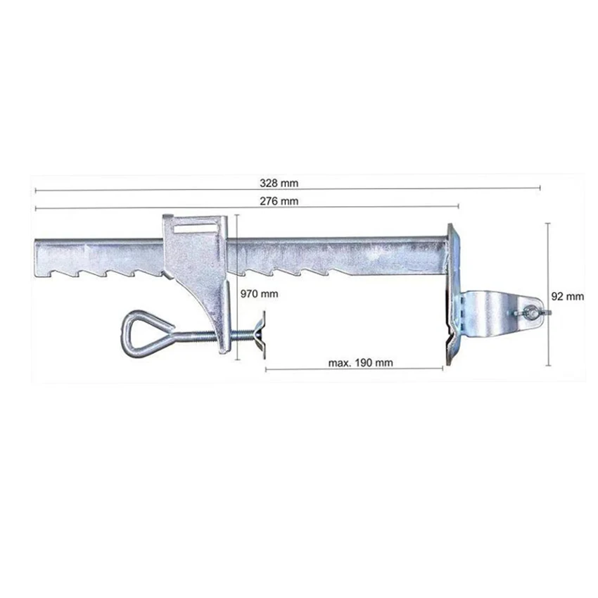 Patio Umbrella Clamp, Umbrella Stand Metal Clamp Mount, Sun Shade Support, Balcony Holder Bracket Outdoor, for Deck