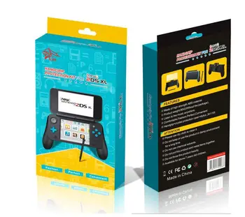 

3 in 1 Gaming Accessories Kit for Nintend NEW 2DS LL XL Console Hand Grip+Crystal Case Protector Cover+Plastic Stylus Pen Stylus
