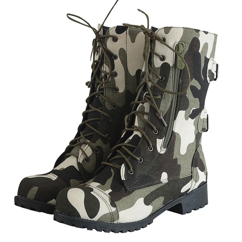 

Fall 2019 New Buckle Winter Motorcycle Boots Women British Style Ankle Boots Gothic Punk Military Ankle Boots Women Shoes#G7