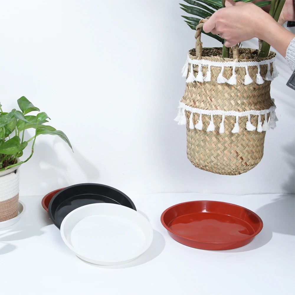 Plastic Plant Saucer Set 4