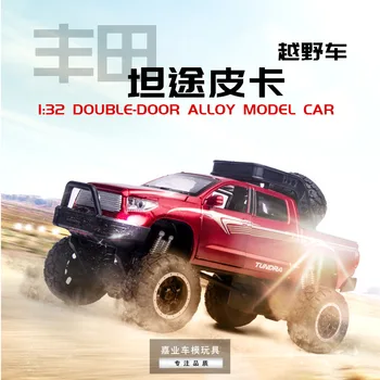 

1:32 high simulation big wheel Toyota TUNDRA alloy car sound and light pull back model for children gifts
