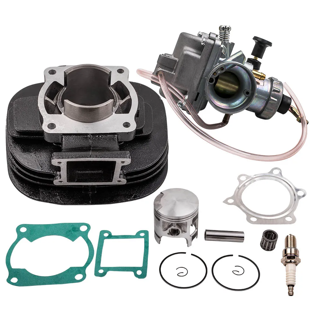 Cylinder Piston Base Gasket Carburetor Top End Kit For Yamaha Blaster 200 88-06 w/ Spark Plug 2XJ-14101-01-00 5VM-14101-00-00 |