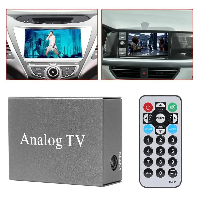 Автомобильное мобильное видео аналоговый ТВ ресивер простой и щедрый новые и высокое качество прочный в BERLIHEN Автомобильный DVD монитор ТВ тюнер